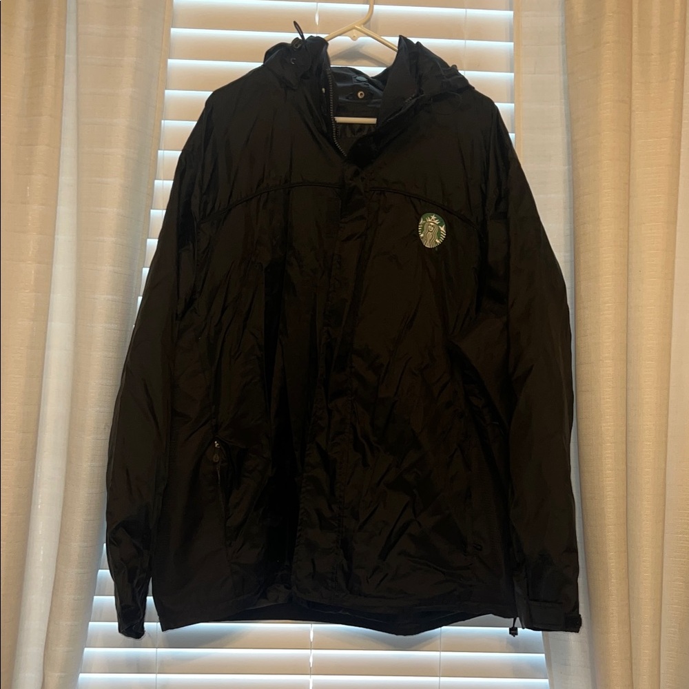 Black Windbreaker Jacket